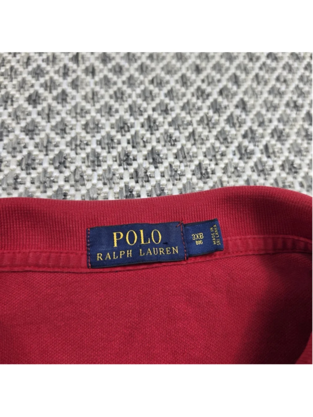 Polo Ralph Lauren Polo Shirt Mens 3XLT Red Big Pony Regatta Nautical Sailing